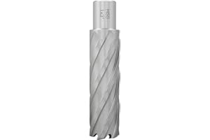 Accusize Industrial Tools 1 inch Cutting Dia, 3/4 inch Weldon Shank, H.S.S. Annular Cutter, 3 inch Cutting Depth, 2083-2021