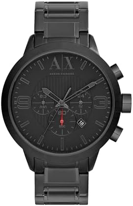 Amazon.com: A|X Armani Exchange Multifunction Men's Watch, Black