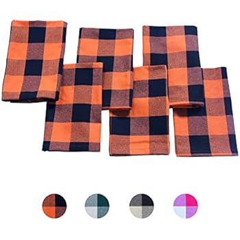 napkins cotton checked cloth checkered linen bulk table pack
