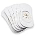 No Show Socks 8BESS GIFT Mens Socks Low Cut Non-Slip Grips (US:7-10, White-6 pairs)