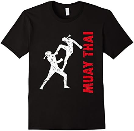 Men's Muay Thai Thailand Kickboxing T-Shirt - Martial Arts T-shirt XL Black