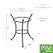 Achla Designs GBS-20 Multi-Use, Small Wrought Iron Metal Plant birdbath Bowl Stand Flowerpot Holder, 8