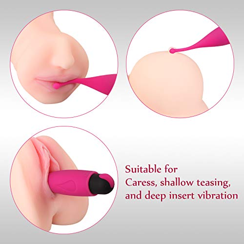 High Frequency G spot Clitoral Vibrator Soft Head Clit Stimulator for Quick Orgasm Nipples Vaginal Stimulation Waterproof Rechargeable Silicone Adult Sex Toys for Woman Masturbation and Couples