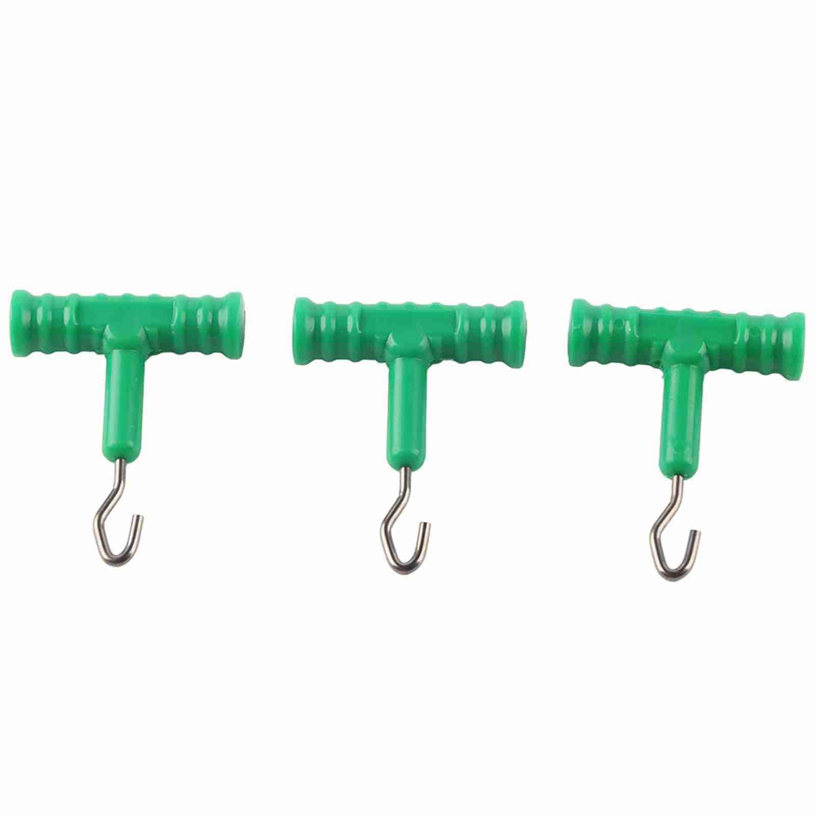 Omabeta Fishing Bait Rig Hook Puller Knot Puller Carp Fishing Knot Pullers Sea Fishingg Hair Rig Tool for Saltwater Fish (green)