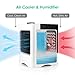Fannel Cooler, Mini Portable Conditioner Fan Noiseless Evaporative Air Humidifier for Room Office Desktop Nightstand, T, White New1