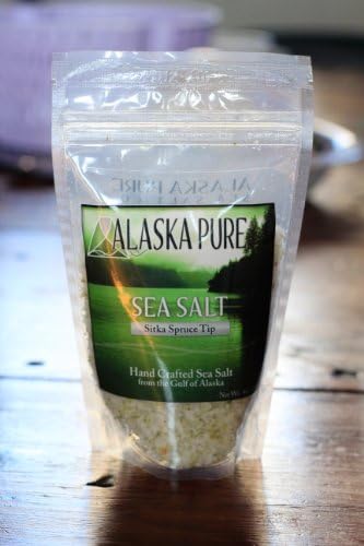 Alaska Pure Sea Salt, Sitka Spruce Tip Sea Salt, 4 oz.