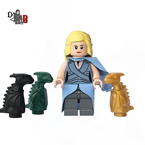 Custom Game of Thrones Daenerys Targaryen Stormborn with Custom Skirt/Cape by Demonhunter Bricks