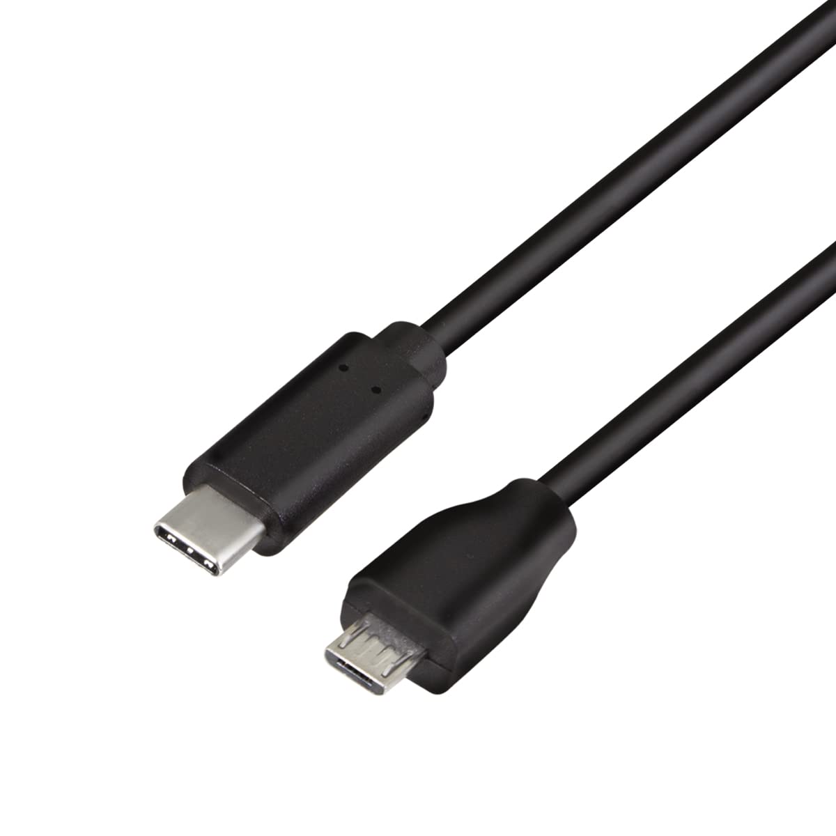 Logilink USB 2.0 Type C to Micro USB Connection Cable for Charging Devices & Data Synchronization Colour: Black Cable Length: 0.5m
