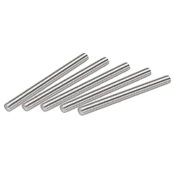 uxcell 5Pcs M10 x 100mm Fully Threaded Rod 304