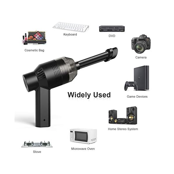 [Upgrade] HONKYOB Mini Vacuum Cordless Vacuum Keyboard Cleaner Rechargeable Desk Vacuum for Cleaning Dust,Hair,Crumbs…