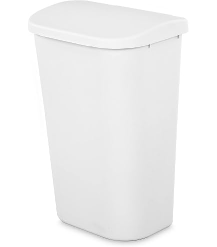 Amazon.com: Rubbermaid,White Dual-Action Swing Lid Trash Can