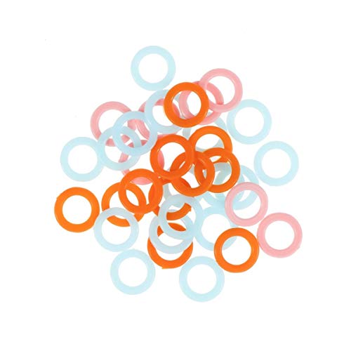 image for ULTNICE 300pcs Stitch Markers Plastic Knitting Markers Rings Smooth Cr