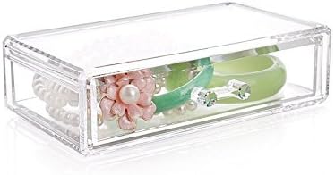 Kamay's Small Transparent Multifunction Detachable Combination Double-Deck Acrylic Make Up Organiser Cosmetic Box 8 Sections Lipstick Makeup Brush Tray Plus 1 Drawer(SF-1061) - Image 4