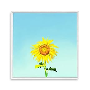 Framed Canvas Wall Art for Living Room, Bedroom Pastel Flower IV Canvas Prints for Home Decoration Ready to Hang - 16x16 inches