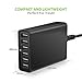 USB Charger, Omars 60W 6-Port USB Wall Charger, USB Desktop Charger Charging Station for Galaxy S8/S7/S6/Edge, Note 5 and iPhone x/8/8 Plus/7/6s/Plus, iPad, LG, Nexus 6, HTC