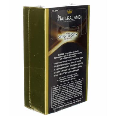 TROJAN NATURALAMB LUBRICATED LUXURY CONDOMS, 10 COUNT