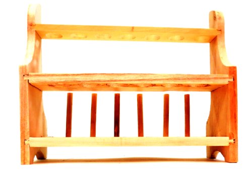 United Scientific 2 Tier 13 Slot Wooden Test Tube Rack