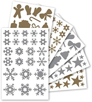 Maildor AE063O, STICKERS Initial, 20 sheets, Dimensions: 10.5 cm x 16 cm, GOLD & SILVER, CHRISTMAS (590 stickers) - Image 5