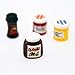 Gracefulvara 4pcs Kitchen Food Jam Coffee Condiment Random for 1:12 Dollhouse Miniature