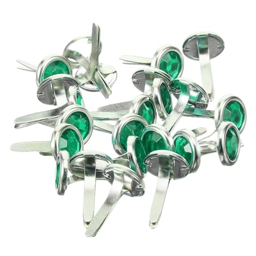 TOBBOMEY 100pcs Mini Round Metal Brads for DIY Crafts Colorful Decorative Fasteners for Scrapbooking School Projects and Paper Crafts