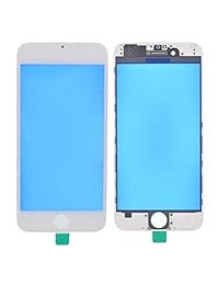Bisel de vidrio Frontal para iPhone 6S Plus visualización táctil incl. preinstalado Frame + Earpiece Malla Replacement MMOBIEL, Blanco), iPhone 6S Plus A1634 A1687 A1699