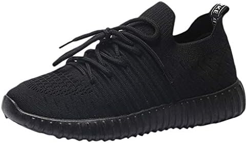 QBQCBB Women Mesh Breathable Casual Shoes Flat Bottom Strap Running Shoes