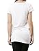 Allegra K Women's Round Neck Short Sleeve Cat Prints Loose Tunic Top S White