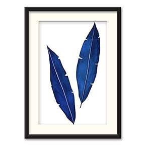 Black Framed Canvas Wall Art Nordic Style Plant Home Artwork Decoration for Living Room, Bedroom - 23x31 inches