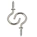 7/8 Inch Adjustable Nickel Plated Screw Hooks(40 Piece)