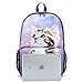 Fashion Unisex Vintage Canvas Backpack Retro School Laptop Shoulder Backpack Bag Bookbag Travel Camping Hiking Rucksack (Cute Cat) CPB-26