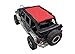 Spiderwebshade mesh Sun Shade top Compatible with Jeep Wrangler jku 4 Door 2007 Until 2018 All Trims Made in The USA for Vehicle Accessory in red