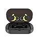 1018 Waterproof 5.0 True Wireless Earbuds,Super Bass Sound Built-in TWS Technology Interchangeable Small and Over-Ear Earhooks in Earphone (Light Green)