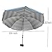 Adjustable Umbrella with 360 Degree Swivel and Universal Clamp,Great for Beach Chairs, Bleachers, Strollers, Wagons, Wheel Chairs or Golf Carts