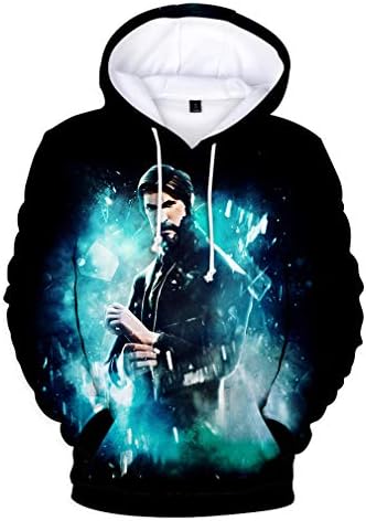 JIEFEIZHL Younth Girl Boy 3D Game Printed Sports Sweatshirt with Pockets