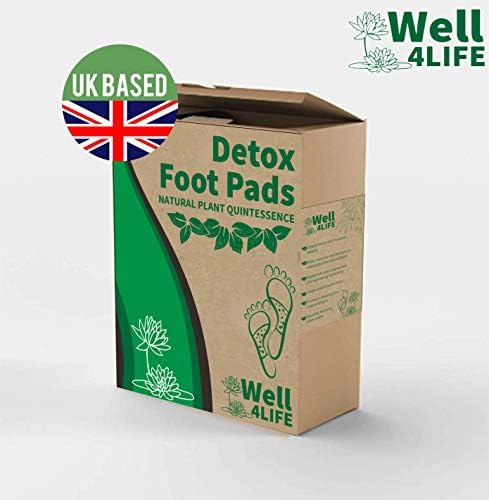 Organic Holistic Detox Body Cleanse Foot Patches | Two Weeks Supply | INCLUDES FREE Heel Softeners
