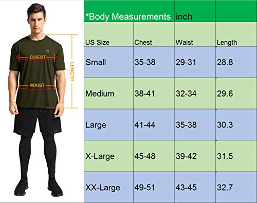 Neleus Men's Workout Shirts Short Sleeve Athletic Running T-Shirt,3 Pack,Black/Grey/Blue,XL,EU 2XL