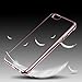 Nicexx TPU Gold Plated Frame Flexible Transparent Case for iPhone 6/ 6s - Rose Gold