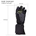 YIZRIO Heated Gloves Men&Woman Battery Powered Winter Warmer Gloves Heated Mittens Waterproof Thermal Gloves Touchscreen for Skiing Walking Hiking Climbing