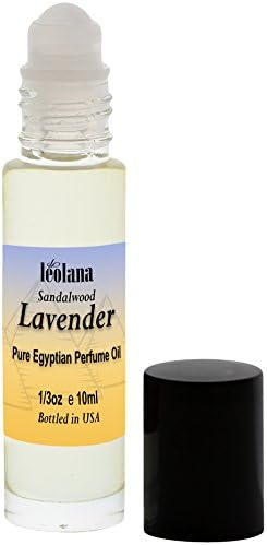 Leolana Sandalwood Lavender Pure Perfume Oil - 1/3oz Roll On Bottle