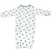Babysoy Organic Cotton Pattern Kimono Bundler Gown (Whale 0-3 Months)