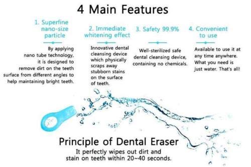 12pcs Pro Nano Teeth Whitening Kit Teeth Cleaning Whitener Brush Tooth Stains (12 pcs, White)