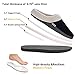 VONMAY Men's Slippers Fuzzy House Shoes Memory Foam Slip On Clog Plush Wool Fleece Indoor Outdoor Size 13-14 Black/Grey