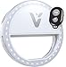 Veemoh Camera Diva Ring Light LED Selfie Cell Phone Lighting for Photography iPhone Samsung Galaxy HTC Nokia Nexus LG - Comes with Wireless Remote for Easy Selfies and Group Shots!