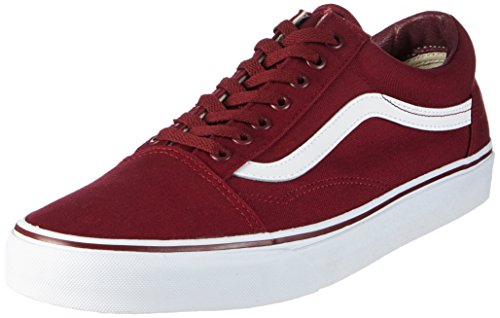Vans Unisex Old Skool (Canvas) Cordovan/True White Skate Shoe 13 Men US