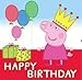 Peppa Pig Birthday Party Supplies Cake Topper Molded Colored Number 3 Candle Holiday Baking Dessert Cupcake Decorating Idea for Celebration Boy's or Girl's Bday Anniversary Kid's Party