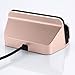 USB C Charger Dock Station, FanTEK Charging Desktop for Honor Note 8, LG V20, HTC 10, Motorola Moto Z, Nubia Z11, LG G5 SE, HTC Bolt/Lifestyle/evo, Lenovo ZUK Z1/Z2/Z2 Pro (Rose Gold)