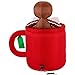 Christmas Masters 4 Foot Inflatable Hot Cocoa Mug Cup with Smiling Gingerbread Man Cookie and Marshmallows LED Lights Indoor Outdoor Yard Lawn Decoration - Cute Fun Xmas Holiday Blow Up Party Display