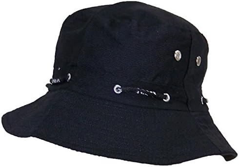 Summer Floppy Bucket Hat With Adjustable Pull String Lined (One Size)