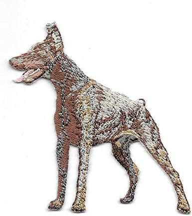 Doberman Pinscher Dog Breed Embroidery Patch Embroidered Applique