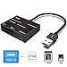 XQD/SD Card Reader Adapter, USB 3.0 Dual Slot Flash Memory Card Reader Connector High Speed(up to 5Gbp/s) Write SD(HC/XC), Compatible Sony G Series, Lexar USB Mark Card, Windows/Mac OS System primary